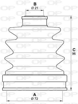 OPEN PARTS Комплект пылника, приводной вал SJK7176.00